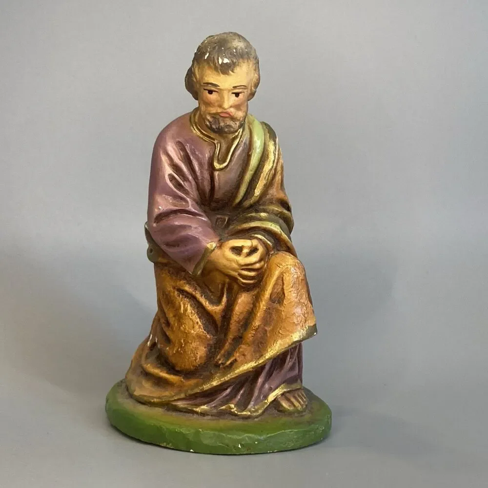 Columbia Statuary Joseph Chalkware Nativity Figure 3.75